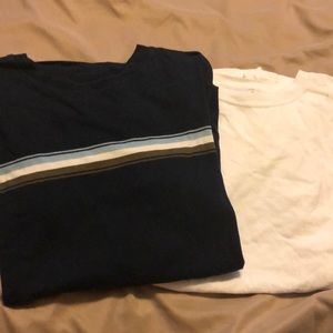 Men’s Large long sleeved shirt and white T-shirt!